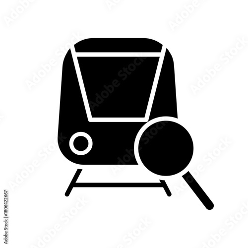 Search icon vector. Zoom illustration sign. San symbol. magnifying glass logo.