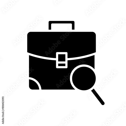 Search icon vector. Zoom illustration sign. San symbol. magnifying glass logo.
