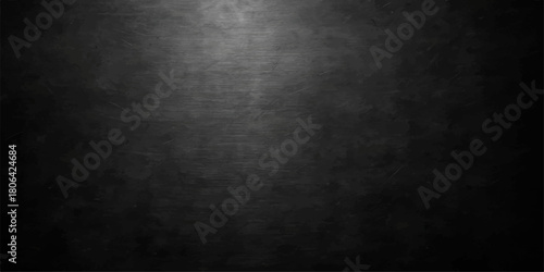 Dark old grunge metal texture backdrop with rough black concrete wall pattern
