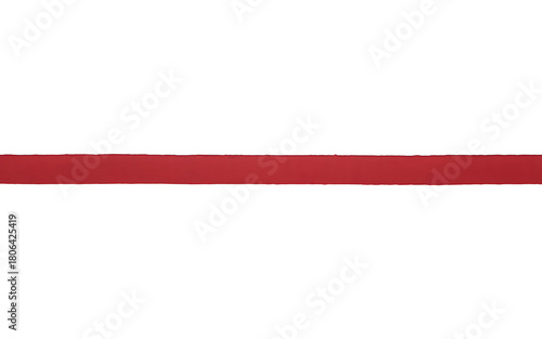Free Download Thin red ribbon isolated on white background - GFXLoad