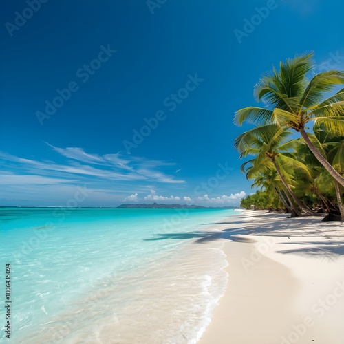 tropical beach with palm trees,a beautiful beach,beach with palm trees,tropical beach,a beach and the sky.