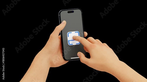 Wallpaper Mural 3D Cyber Security Hand Scan | Alpha Channel Torontodigital.ca