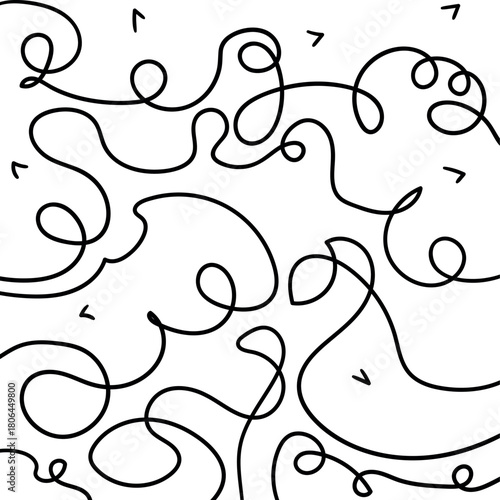 A striped texture that appears as twisted, curled knots or swirls.