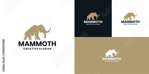 Premium Mammoth Symbol Template Vector Design Illustration
