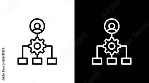 Team Leader  White Icon Set Design