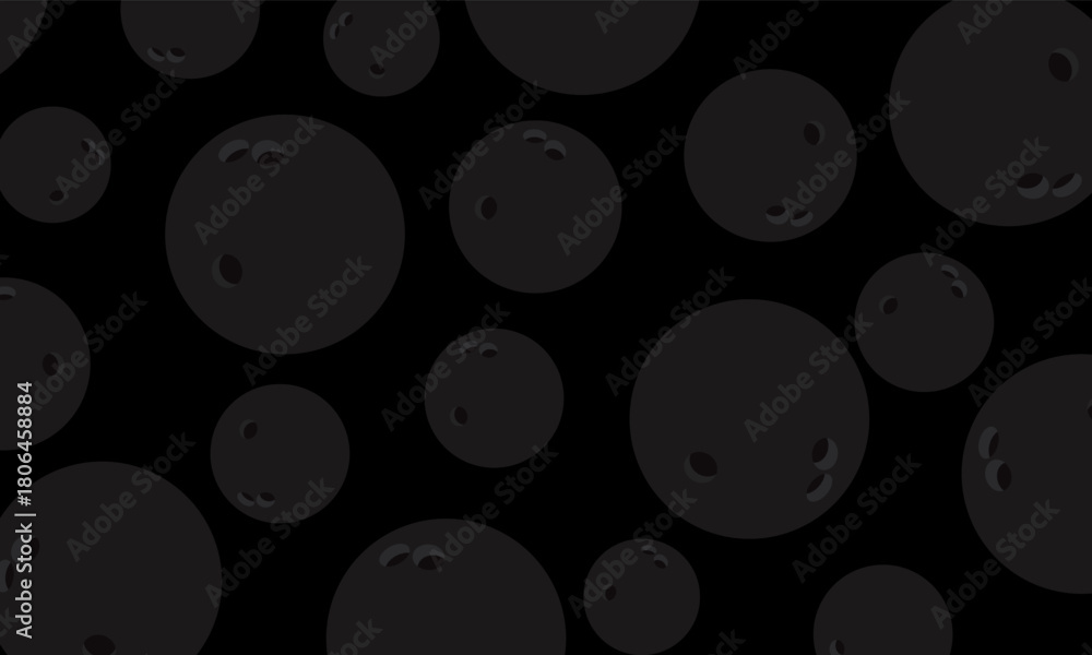 Fototapeta premium Seamless vector pattern with bowling ball. Bowling ball seamless pattern background. Clean vector style ideal for sports designs, backgrounds, packaging, and bowling themed branding projects.