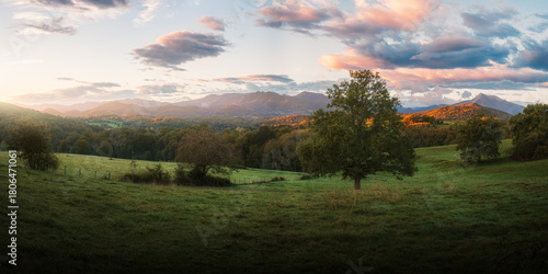 Morning in the foothills of the Pyrenees (Chapelle de Brouls - Pointis-Inard - France)