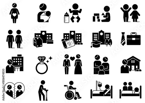 ライフプランアイコン02　Life Plan Icons