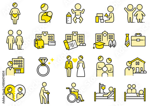 ライフプランアイコン03　Life Plan Icons