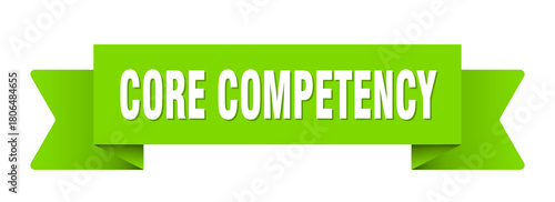 core competency ribbon isolated on transparent background. core competency ribbon