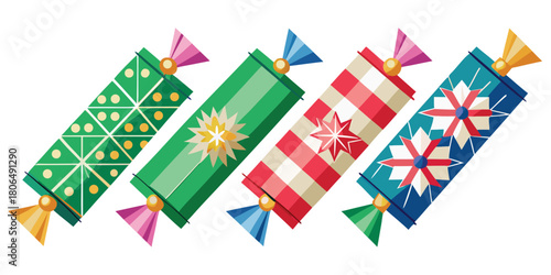 Christmas crackers holiday celebration festive party decoration gift surprise joy fun