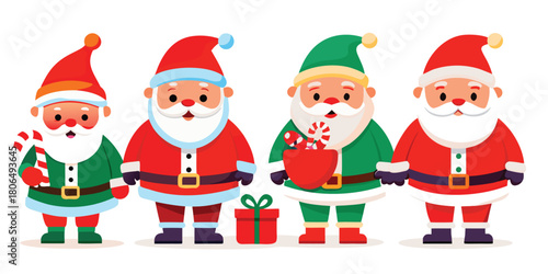 Santa claus christmas holiday celebration festive season xmas december winter joy fun