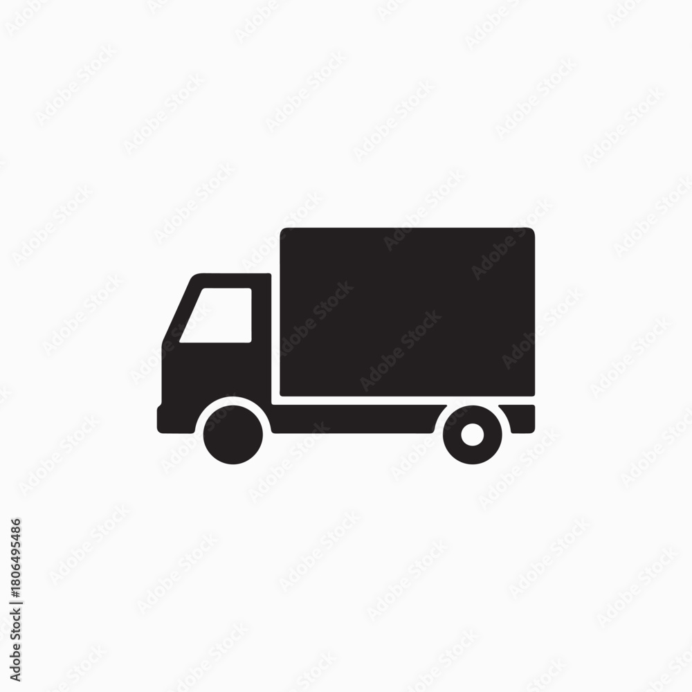 Fototapeta premium Delivery Truck Transportation Icon