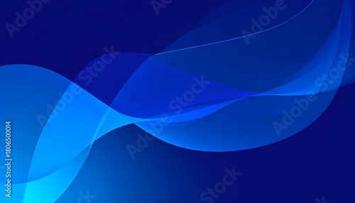 Abstract blue gradient with flowing, translucent waves, creating a sense of movement