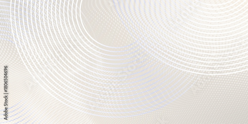 Geometric pattern gray technology background with circles