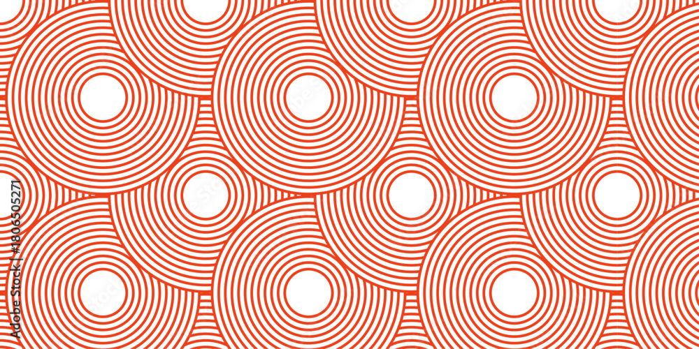 Naklejka premium Abstract rounded overlap fabric cloth decor doodle creative flow design. vector textile digital print layout fabric overlapping circle colorful stylish texture background. 