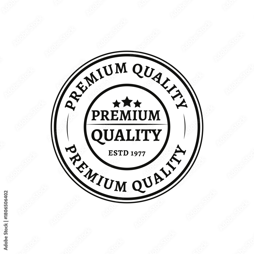 Fototapeta premium Premium quality editable rubber stamp seal