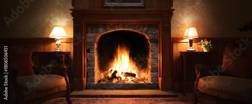 Cozy fireside evenings wrap the heart in soothing warmth and comfort indoors