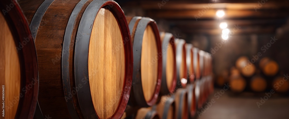 Naklejka premium Discover charming boutique wineries offering exclusive tasting and intimate cellar tours.