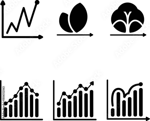Set Of Nine Business Analytics Success And Global Unity Icons Line Graph Bar Chart Pie Chart Professional Figures Briefcase Medal Flag World Circle Vector Graphic Collection Isolated