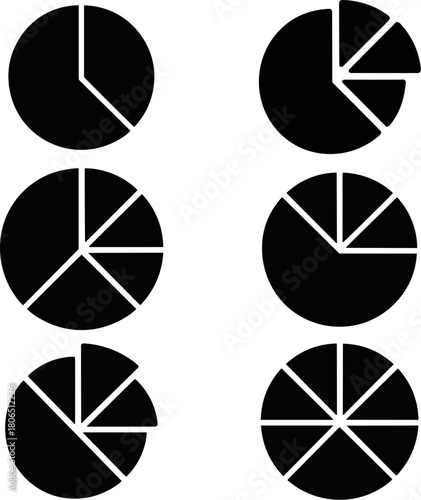 A powerful graphic resource for any project related to finance, data visualization, or corporate success stories. The nine glyphs provide clear visual representations of essential business concepts.