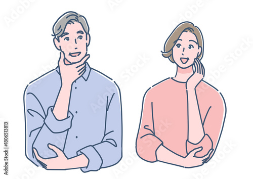 笑顔のシニア夫婦