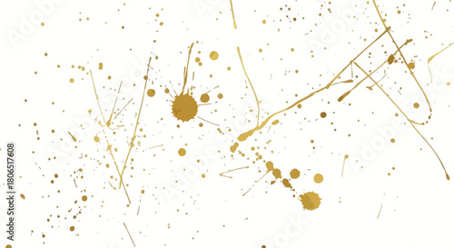 Golden liquid spills on a white canvas creating a rich, abstract texture with a touch of luxury