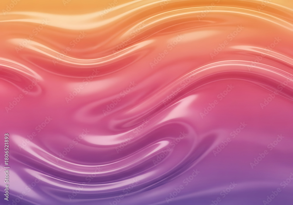 Obraz premium Iridescent gradient fluid waves