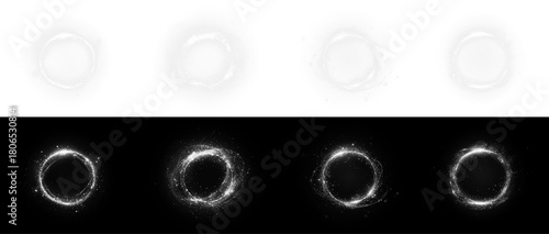 PNG White Energy Swirl Overlay with Transparent Effect on transparent background