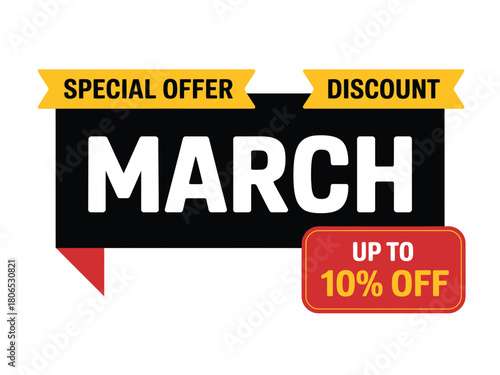 Special March discount offer with up to 10% off for shoppers