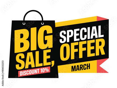 Exciting Big Sale Special Offer with Discount on Shopping Bag