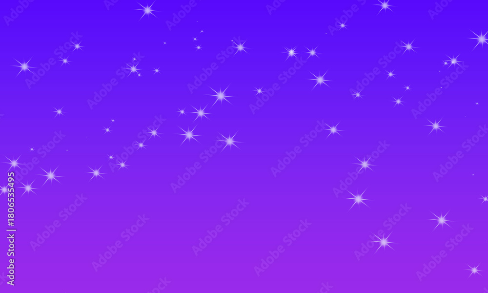 Fototapeta premium Purple Night Starfield Gradient Background ,Purple Starfield Night Gradient