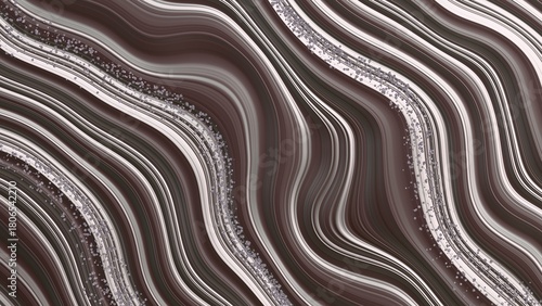Foto Wavy pattern with veins and placers of small stones, diamonds