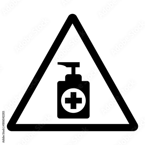 Sanitizer Symbol Sign ,Vector Illustration, Isolate On White Background Label.EPS10