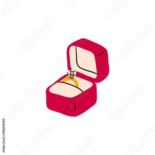 wedding rings in a box