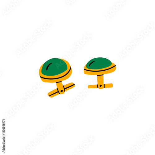 tops/earings  isolated on white