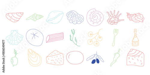 Collection of hand drawn medical illustrations and anatomical sketches