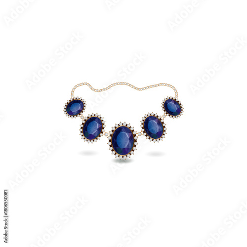 necklace and earrings