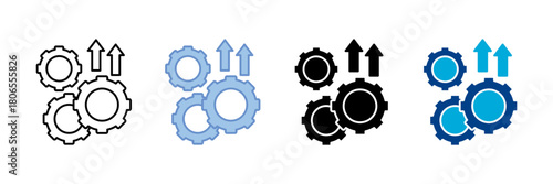 Improvement Icon Set Multiple Style Collection