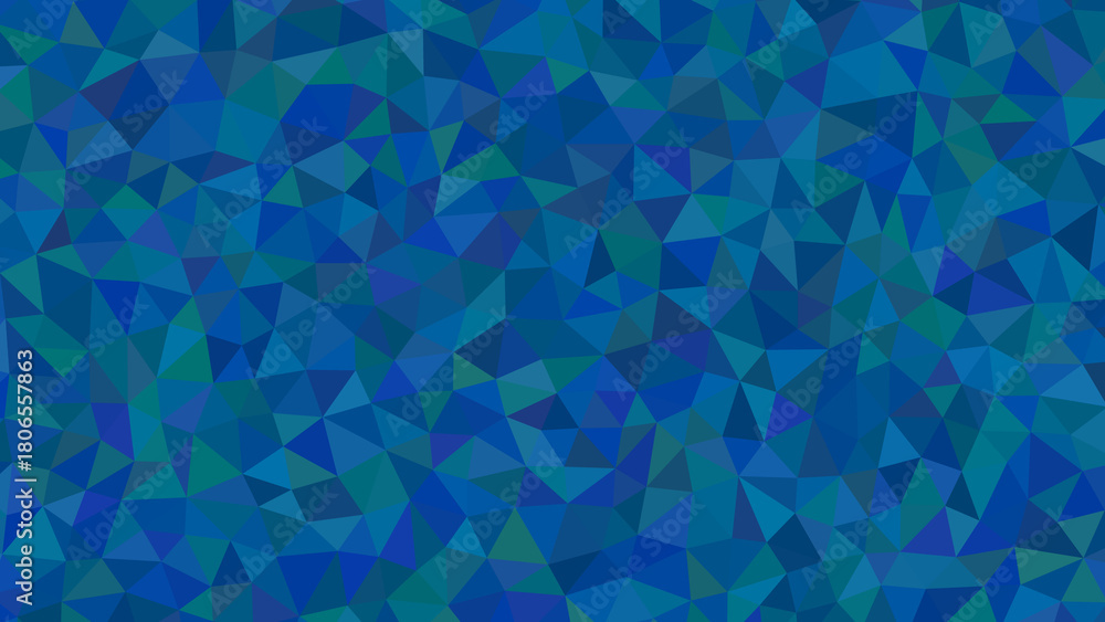 Obraz premium A mesmerizing tapestry of cerulean triangles forms an abstract background, reminiscent of ocean depths and the beauty of geometric precision