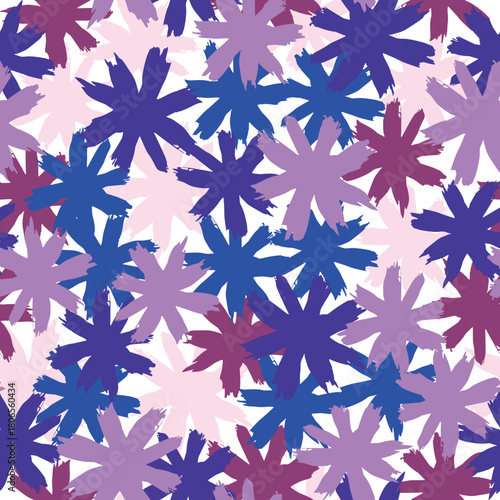 seamless pattern with snowflakes