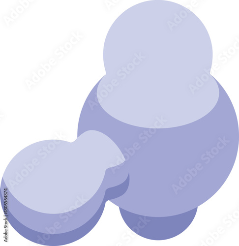 Scientific illustration representing a molecule with atoms and bonds, creating a visual representation of chemical compounds