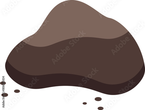 Freshly ground coffee beans forming a small mountain with scattered granules, ready for brewing