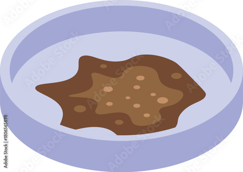 Soil sample undergoing analysis in a petri dish, focusing on soil testing and laboratory procedures