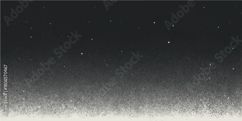 Dark blue night rain drops on window texture featuring a glowing background of stars and cosmic dust resembling a deep space galaxy universe