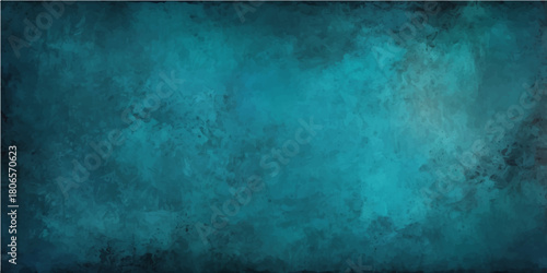 Dark vintage textured grunge blue wall background with dirty aged rough paper surface design pattern