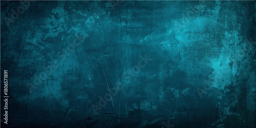 Blue grunge texture background featuring a dark, vintage, dirty, and aged surface with copy space for design or wallpaper backdrop
