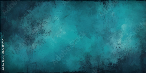 Blue grunge wall texture pattern with aged vintage paint surface backdrop