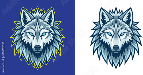 Playful cartoon orca whale leaping from blue ocean waves, an adorable marine mammal mascot