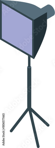 Professional lighting equipment illuminating scene, creating perfect ambiance for photography or filming